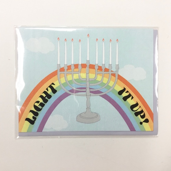 NWT Set of 5 Hanukkah Greeting Cards and Envelopes - Blank Inside - Picture 4 of 4